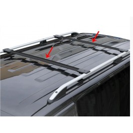Напречни греди Omtec Elegance Black, алуминиеви, за покрива на автомобила
