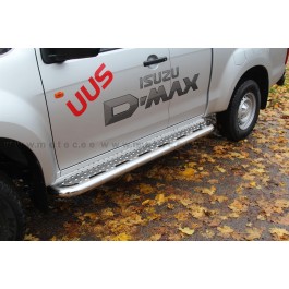 Стъпенки Running Boards Tour 70 за Isuzu D-Max (2012→)